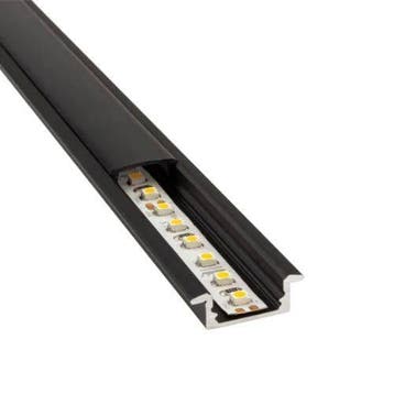Profiel voor LED strip aluminium zwart 2M - alleen afhalen, Caravans en Kamperen, Camper-accessoires, Ophalen of Verzenden, Nieuw