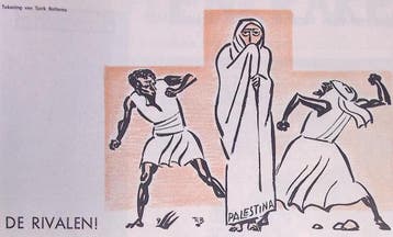 Spotprent over de Arabisch-Palestijnse opstand in 1936, Verzenden