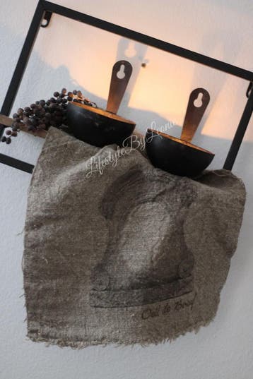 Shabby linnen doek Ossenoog, Huis en Inrichting, Woonaccessoires | Overige, Ophalen of Verzenden, Nieuw