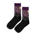 Sokken - Sterrennacht Print - Zwart Paars - Katoen - Maat, Nieuw