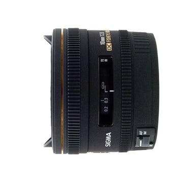 Sigma 10mm f/2.8 EX DC HSM Fisheye Nikon F-mount objectief -, Verzenden, Gebruikt