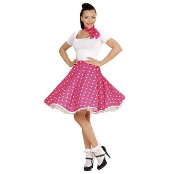 50s Rok Roze Met Sjaaltje, Ophalen of Verzenden, Nieuw