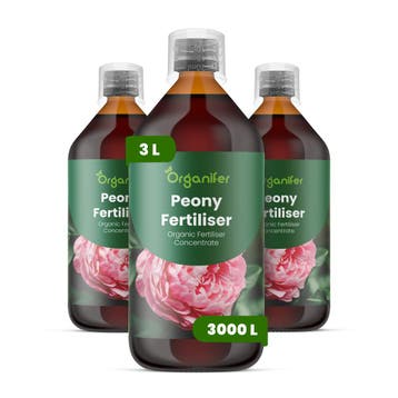 Vloeibare pioenmest- Set 3x1 liter, Verzenden, Mest