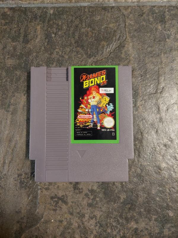 James Bond jr (NES tweedehands game), Spelcomputers en Games, Games | Nintendo NES, Zo goed als nieuw, Ophalen of Verzenden
