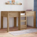 vidaXL Bunk Bed voor Kinderen Artisan Eiken 90 x 200 cm, Verzenden, Nieuw, Bruin, Hout