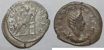 268 Salonine Antoninien En Argent, Postzegels en Munten, Verzenden