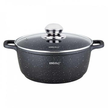 Kinghoff KH-1595 braadpan met marmeren coating 24 cm 4.5, Ophalen of Verzenden, Nieuw