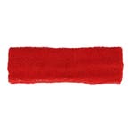 Haarband Sport 4cm - Badstof - Rood, Nieuw