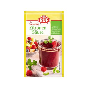 RUF Citroenzuur 30g (6x5g), Verzenden, Nieuw