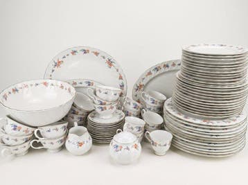 Friesland - Eetservies voor 12 - Porselein, Beenporselein