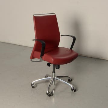 Franch Dorso bureaustoel, rood, vaste armsteunen, Ophalen of Verzenden, Nieuw in verpakking