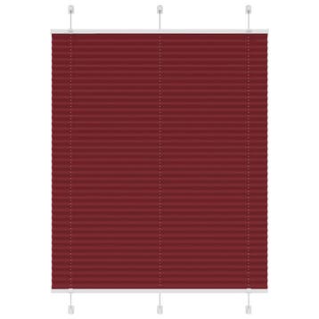 vidaXL Plissé rolgordijn 105x150cm stofbreedte 104,4cm, Verzenden, Nieuw, Rood