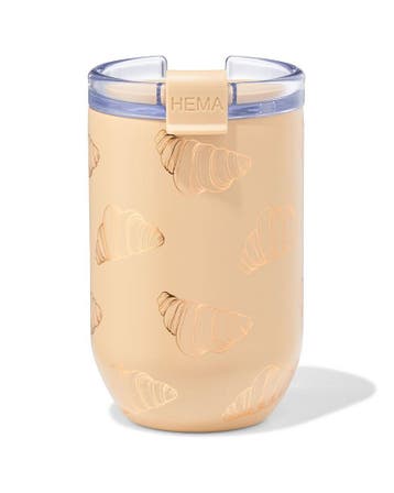 HEMA Koffiebeker to go 350ml rvs croissant, Verzenden, Nieuw