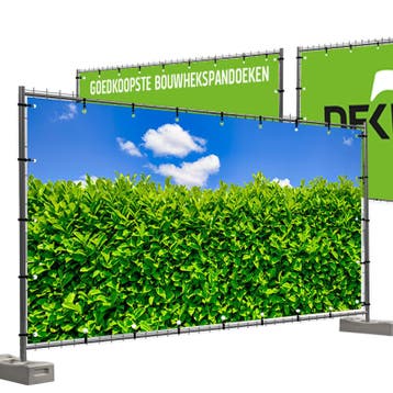 Bouwhekdoeken Haag met blauwe lucht 335x174 cm, Nieuw