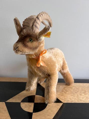Steiff - Speelgoed Steenbock ‘Rocky’ - 1950-1960 - Duitsland, Antiek en Kunst, Antiek | Speelgoed