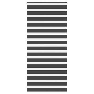 Zebragordijn zonder boren - 32% Korting - Retourdeal, Zwart, Zo goed als nieuw, Modern, 150 tot 200 cm