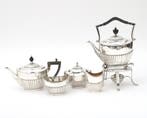Vijfdelig zilveren Edwardian theeservies, Londen 1909-1910, Antiek en Kunst