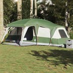 vidaXL Familietent met verandakoepel 9-persoons waterdicht, Verzenden, Nieuw, Tot en met 2