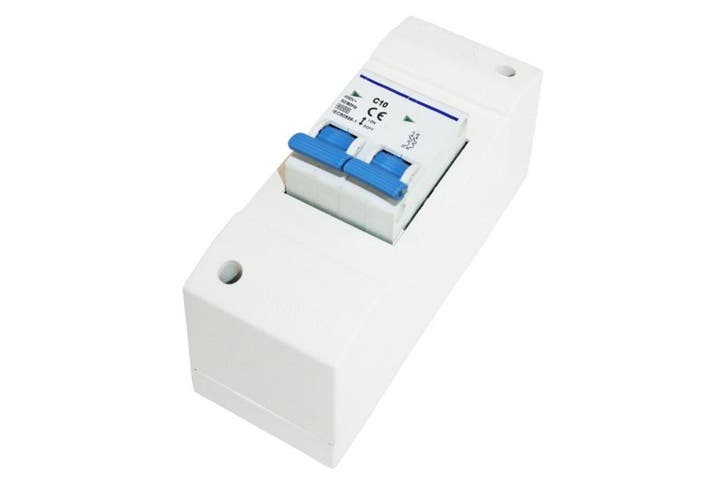 Dubbelpolige Zekeringautomaat 2-Modules B10A, Caravans en Kamperen, Kampeeraccessoires, Nieuw