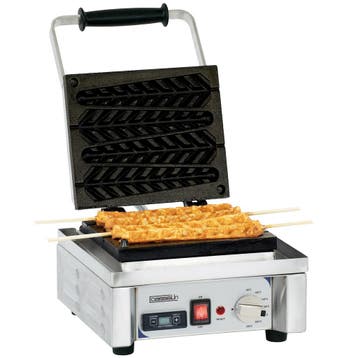 Wafelijzer | Enkel | Lollypopwafels | 60°C/300°C | 1.6kW, Verzenden, Nieuw in verpakking