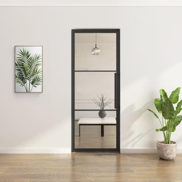 Stalen Taatsdeur - Zwart - 3 Vlaks - Moderne look, Doe-het-zelf en Verbouw, Deuren en Horren, 80 tot 100 cm, Overige typen, Nieuw