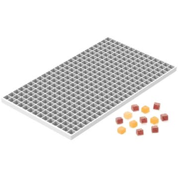 Silikomart Siliconen Bakvorm Mini Kubus (336x) 1,1cm, Hobby en Vrije tijd, Taarten en Cupcakes maken, Verzenden, Nieuw