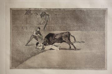 Francisco De Goya (1746-1828) - La Tauromaquia Blatt #33 The, Antiek en Kunst
