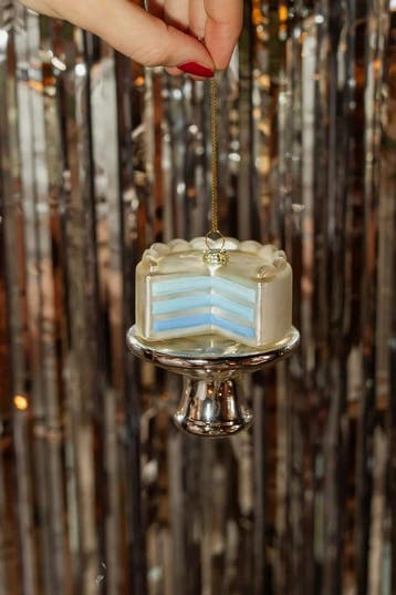 Yup in de boom Gender reveal taart blauw Kerstornament, Ophalen of Verzenden, Nieuw