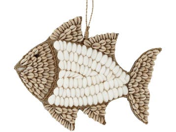 Hanger schelpen vis 29x23cm, Ophalen of Verzenden, Nieuw
