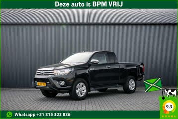 Toyota Hilux 2.4 D 4WD | 4x4 | 150 PK | Camera | Cruise |, Gebruikt, Zwart, Leder, Toyota