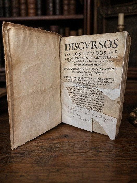 Padre Francisco Escrivá - Discursos de los estados de las, Antiek en Kunst, Antiek | Boeken en Bijbels