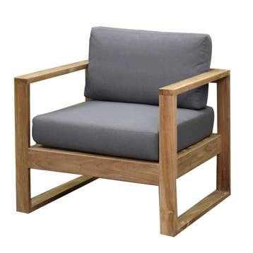 Dubai hoek loungeset 6 delig teak, Ophalen of Verzenden, Nieuw, Teakhout