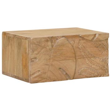 vidaXL Handgemaakt nachtkastje Teakbruin 40 x 30 x 20 cm, Minder dan 45 cm, Verzenden, Nieuw, Minder dan 55 cm
