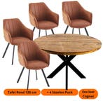 Combi deal: Tafel + Luxe armstoelen vanaf €485 per set, Huis en Inrichting, Ophalen of Verzenden, Nieuw, 4 tot 6 stoelen