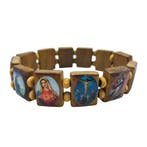 Licht Houten Christelijke Armband Katholiek Christendom Cade, Verzamelen, Verzenden, Nieuw