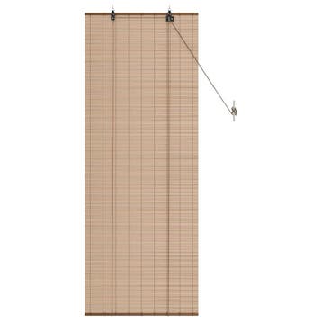vidaXL Rolgordijn Bruin 40 x 160 cm Bamboe, Verzenden, Nieuw, Bruin