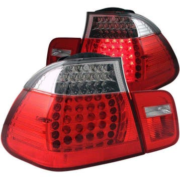 ANZO 2002-2005 BMW 3 Series E46 LED Taillights Red/Clear, Ophalen of Verzenden, Nieuw