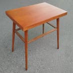 Bijzettafel - Beuken, Eik - Vintage tafeltje uit Tsjechië