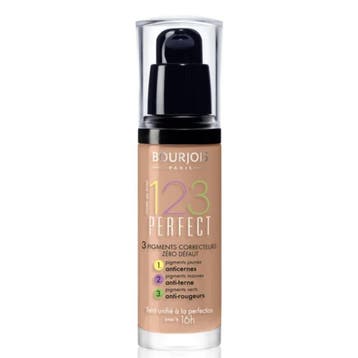 Bourjois - 123 Perfect Foundation - 51 LIGHT VANILLA, Ophalen of Verzenden, Nieuw, Gehele gezicht, Make-up