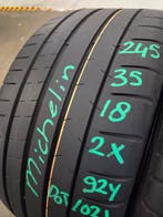 245/35/18 92Y* MICHELIN ZOMERBANDEN 6,1MM PROFIEL 2X, Ophalen, 18 inch, Band(en), Personenwagen