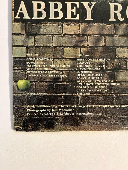 Beatles - Abbey Road (UK) MISALIGNED APPLE – PCS 7088 – VERY, Cd's en Dvd's, Vinyl Singles