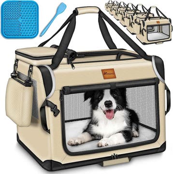 Reisbench hond - Draagtas hond - Transportbox - 61x42x42 cm, Verzenden, Zo goed als nieuw