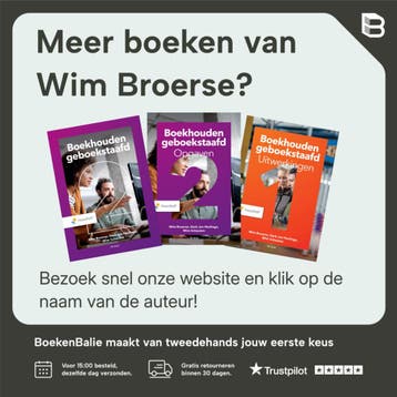 1 / Boekhouden geboekstaafd / opgaven - Wim Broerse, Verzenden, Gelezen, Wim Broerse