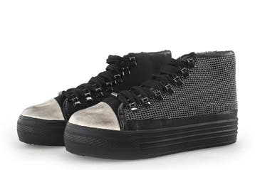 La Strada Sneakers in maat 39 Zwart, Kleding | Dames, Verzenden, Zwart, Gedragen, Sneakers of Gympen