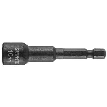Magnetische dopsleutel bit - 10mm - 1/4 - S2 staal, Ophalen of Verzenden, Nieuw