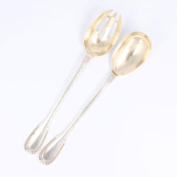 Emile Puiforcat - Model Perles (Louis XVI) - Saladebestek