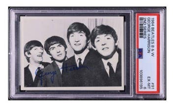 1964 TOPPS - B & W George Harrison #91 - PSA 6 Card, Verzamelen, Nieuw