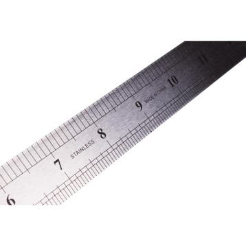 Benson Roestvrijstalen liniaal - 30 cm - Licht buigzaam -..., Ophalen of Verzenden, Nieuw