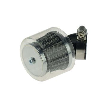 Powerfilter luchtfilter met kap 35mm chroom 45 graden zwa..., Ophalen of Verzenden, Nieuw, Supertec
