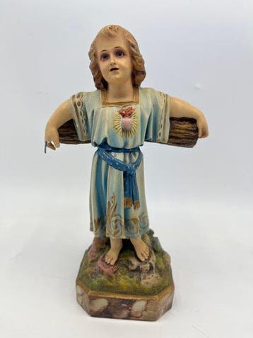 Escuela Olot - sculptuur, Niño Jesús - 28 cm - houtpasta